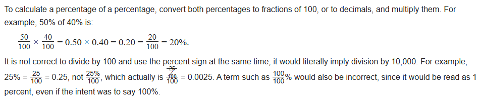Percentage Change and Increase Decrease Formulas